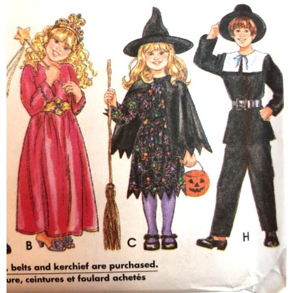Simplicity 9698 Costume Sewing Pattern For Kids Size 3-8 Halloween & Theme Costu - Picture 5 of 9